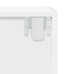 Weißer TV-Wandschrank 37x37x142,5 cm