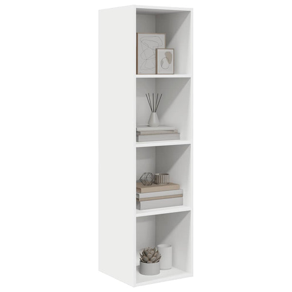 Weißer TV-Wandschrank 37x37x142,5 cm