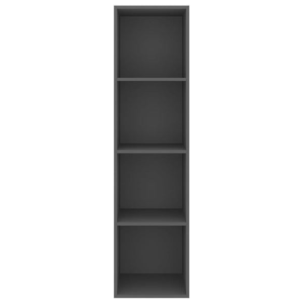 Grauer TV-Wandschrank 37x37x142,5 cm