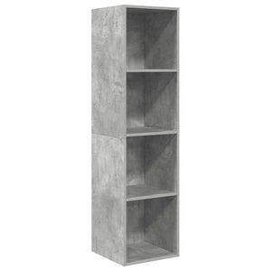 Betongrauer TV-Wandschrank 37x37x142,5 cm