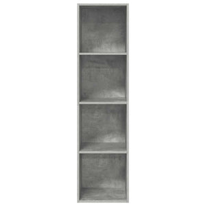 Betongrauer TV-Wandschrank 37x37x142,5 cm