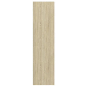 Meuble TV mural vidaXL chêne Sonoma blanc 37x37x142,5 cm bois d'ingénierie