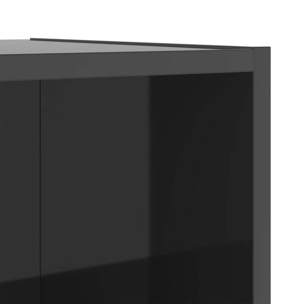Hochglanz Grau TV-Wandschrank 37x37x142,5 cm