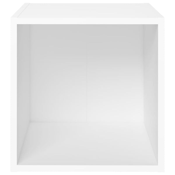 Weiße TV-Schränke, 2er Set