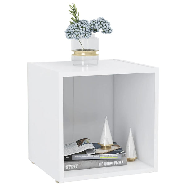 Weiße TV-Schränke, 2er Set