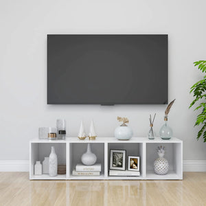 Weiße TV-Schränke, 2er Set