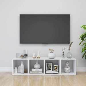 Weiße TV-Schränke, 4er Set