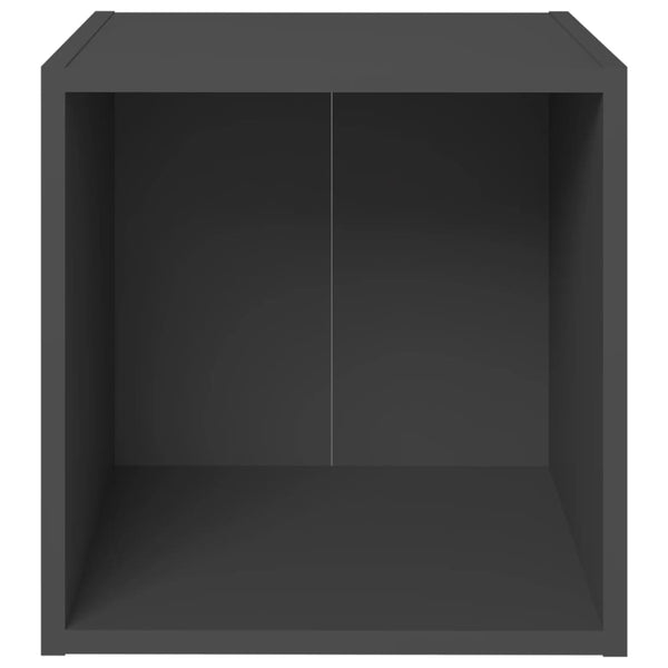 Grauer TV-Schrank 37x35x37 cm