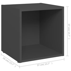 Grauer TV-Schrank 37x35x37 cm