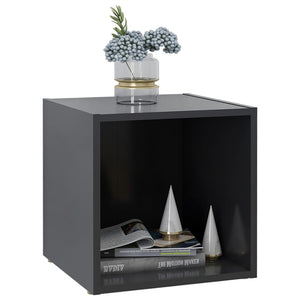 Graue TV-Schränke, 2er-Set, 37 cm