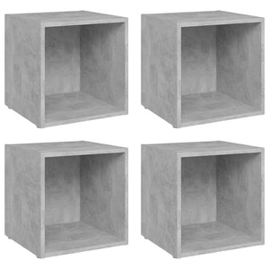 TV-Schränke Betongrau, 4er Set