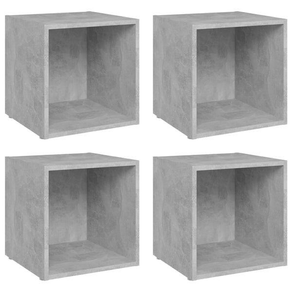 TV-Schränke Betongrau, 4er Set