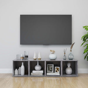 TV-Schränke Betongrau, 4er Set