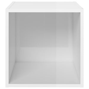 Hochglanz TV-Schrank, Weiß, 37 cm