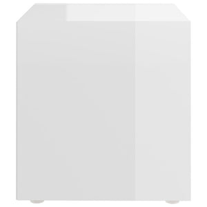 Hochglanz TV-Schrank, Weiß, 37 cm