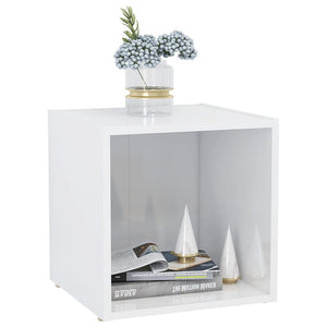 Hochglanz TV-Schrank, Weiß, 37 cm