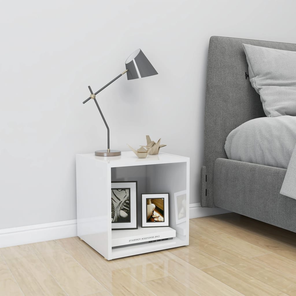 Hochglanz TV-Schrank, Weiß, 37 cm