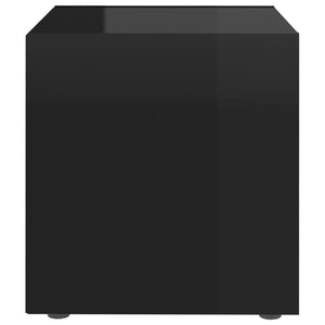 TV-Schrank Schwarz Hochglanz 37x35x37 cm