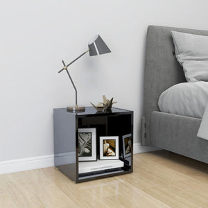 TV-Schrank Schwarz Hochglanz 37x35x37 cm
