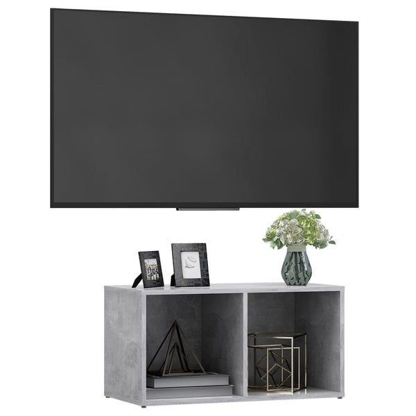 Betongrau TV-Schrank 72 cm