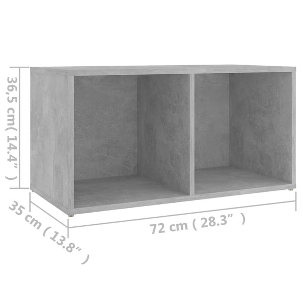 Betongrau TV-Schrank 72 cm