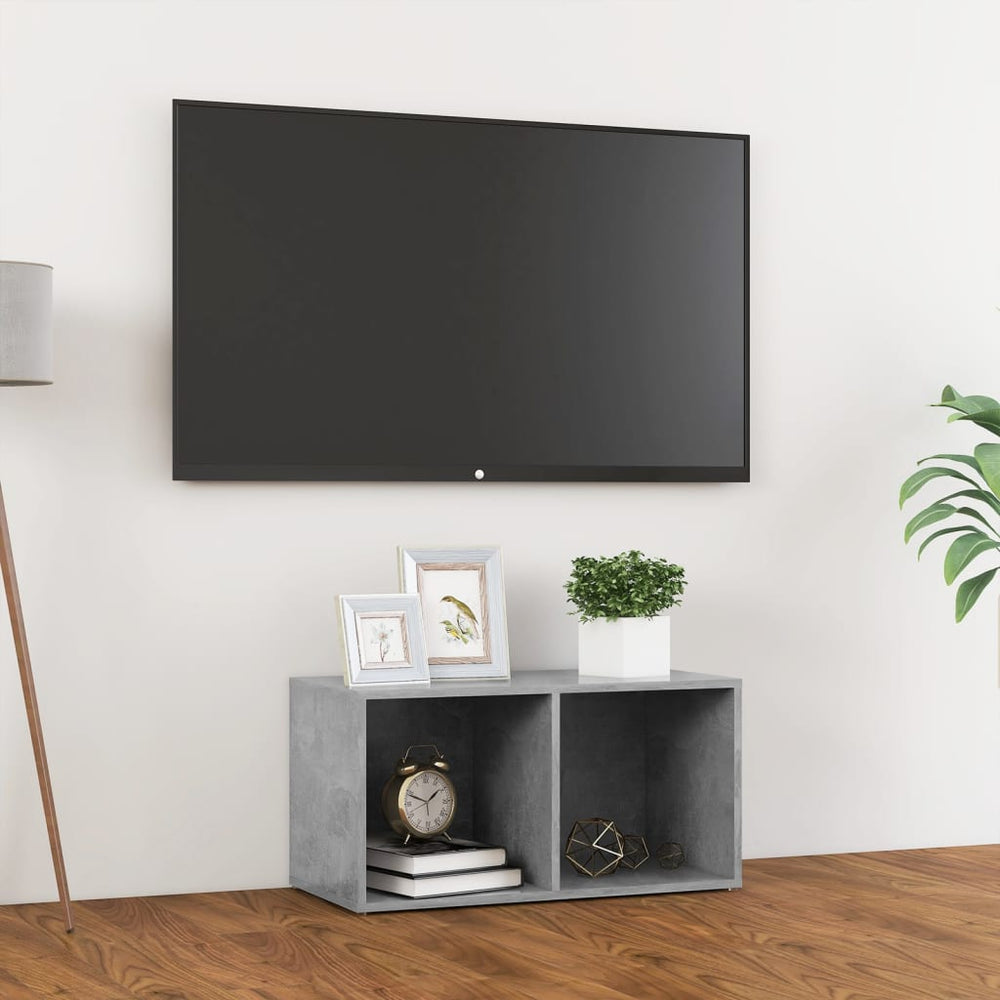 Betongrau TV-Schrank 72 cm