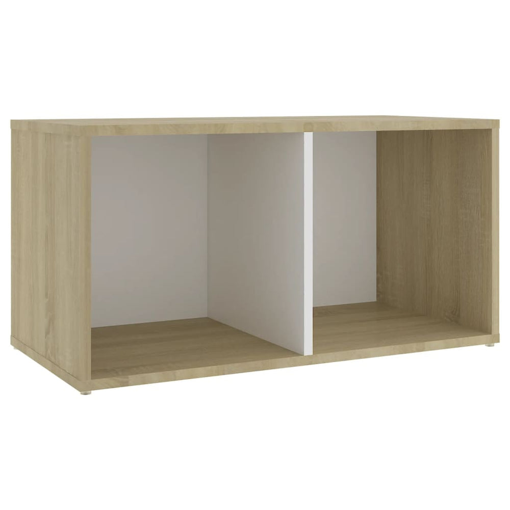 TV-Schrank Weiß Sonoma-Eiche 72 cm