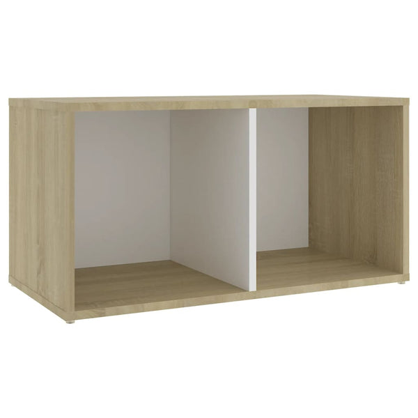 TV-Schrank Weiß Sonoma-Eiche 72 cm