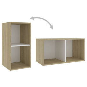 TV-Schrank Weiß Sonoma-Eiche 72 cm