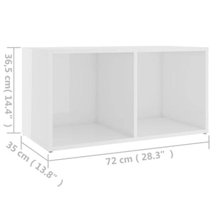 TV-Schrank Weiß Hochglanz, 72 cm