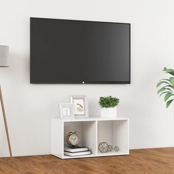 TV-Schrank Weiß Hochglanz, 72 cm
