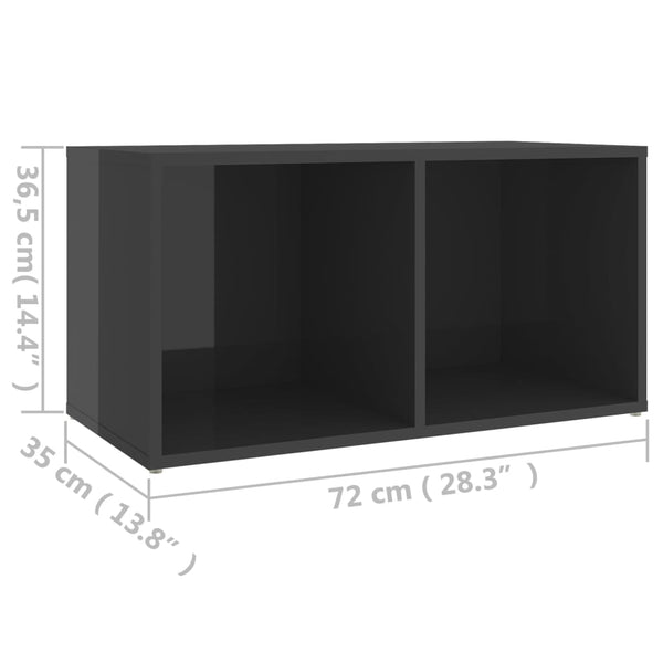 Hochglanz TV-Schrank Grau 72cm