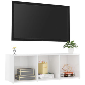 TV-Schrank Weiß Hochglanz 107 cm