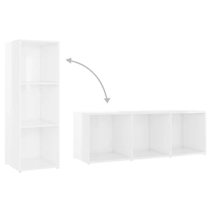 TV-Schrank Weiß Hochglanz 107 cm