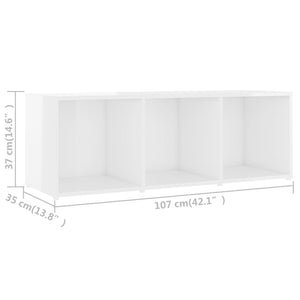 TV-Schrank Weiß Hochglanz 107 cm