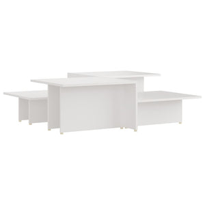 Weiße Couchtische 2er-Set