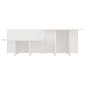 Weiße Couchtische 2er-Set