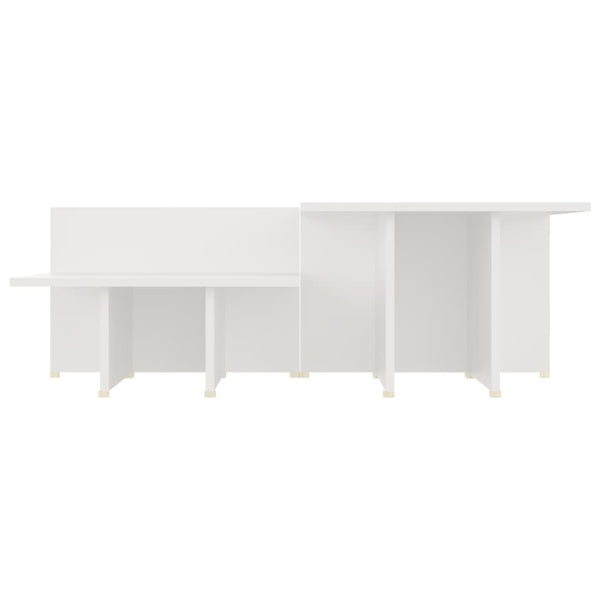 Weiße Couchtische 2er-Set