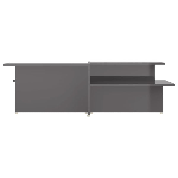 Hochglanz Couchtische Grau, 2er Set