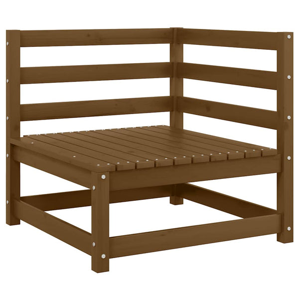 Garten Ecksofa Honigbraun Kiefer Massivholz