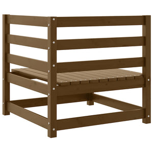 Garten Ecksofa Honigbraun Kiefer Massivholz
