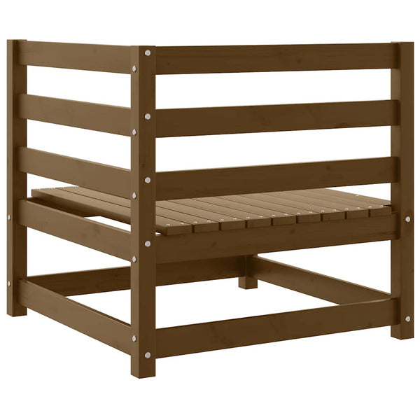 Garten Ecksofa Honigbraun Kiefer Massivholz