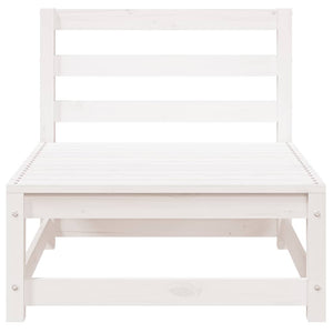 Garten Mittelsofa Weiß Massivholz Kiefer