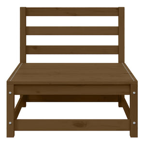 Garten Mittelsofa Honigbraun Kiefer Massivholz