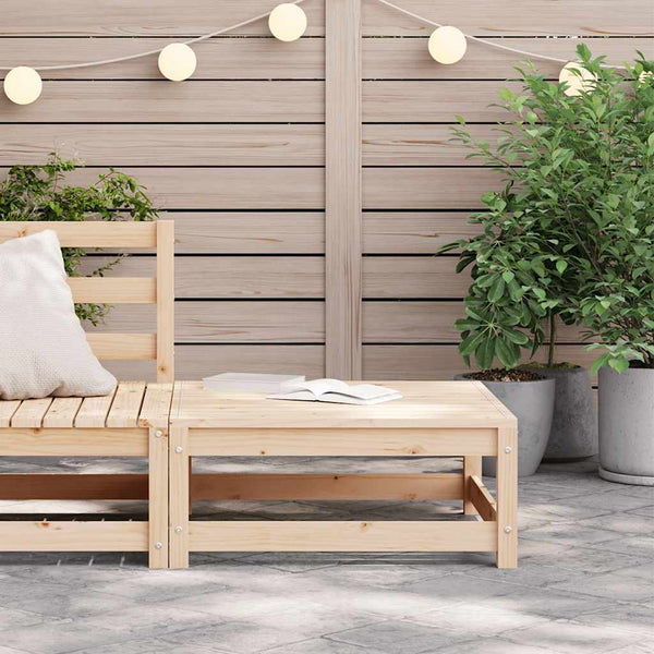 Gartenhocker Kiefer Massivholz 70x70 cm