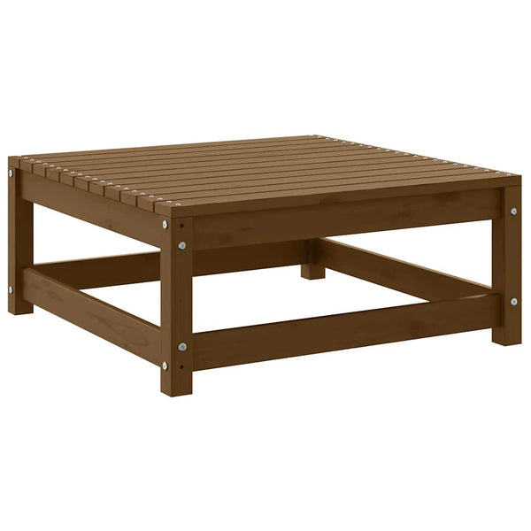 Gartenhocker Honigbraun 70x70 cm Kiefer Massivholz