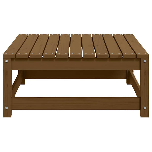 Gartenhocker Honigbraun 70x70 cm Kiefer Massivholz