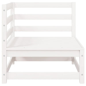 vidaXL Garden Corner Sofas 2 pcs White Solid Pine Wood
