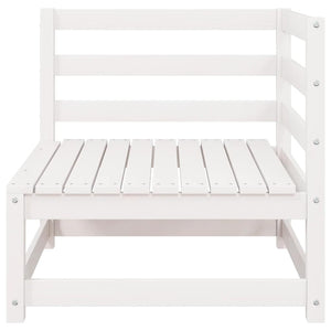 vidaXL Garden Corner Sofas 2 pcs White Solid Pine Wood