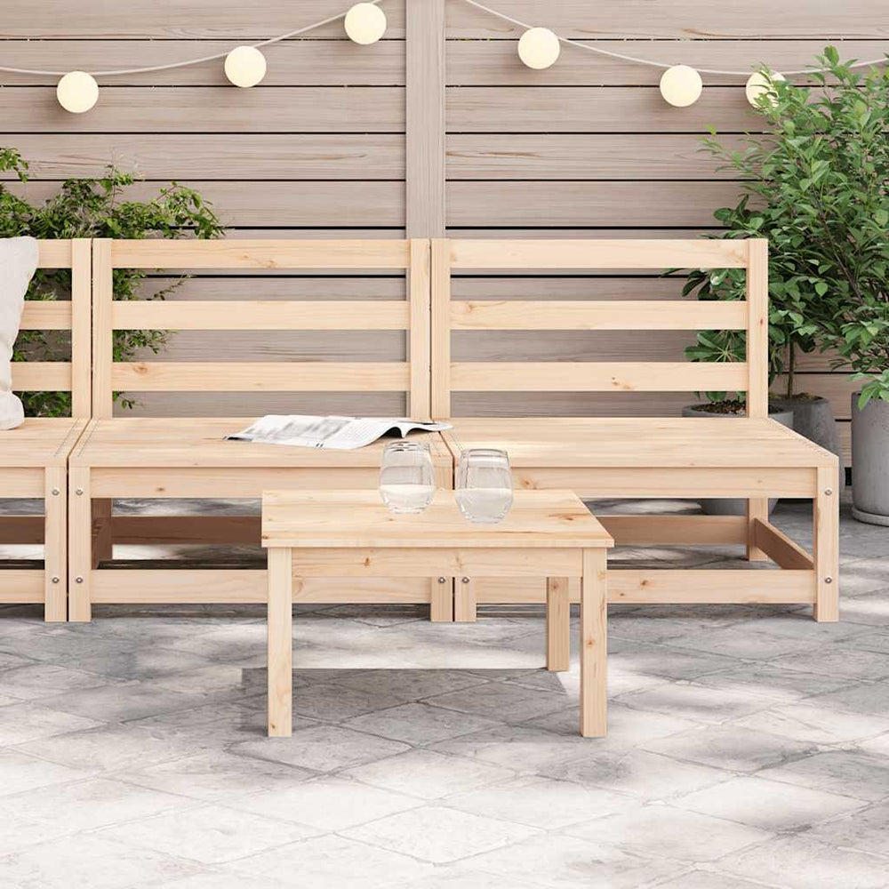 Garten Mittelsofas 2er Set Kiefernholz
